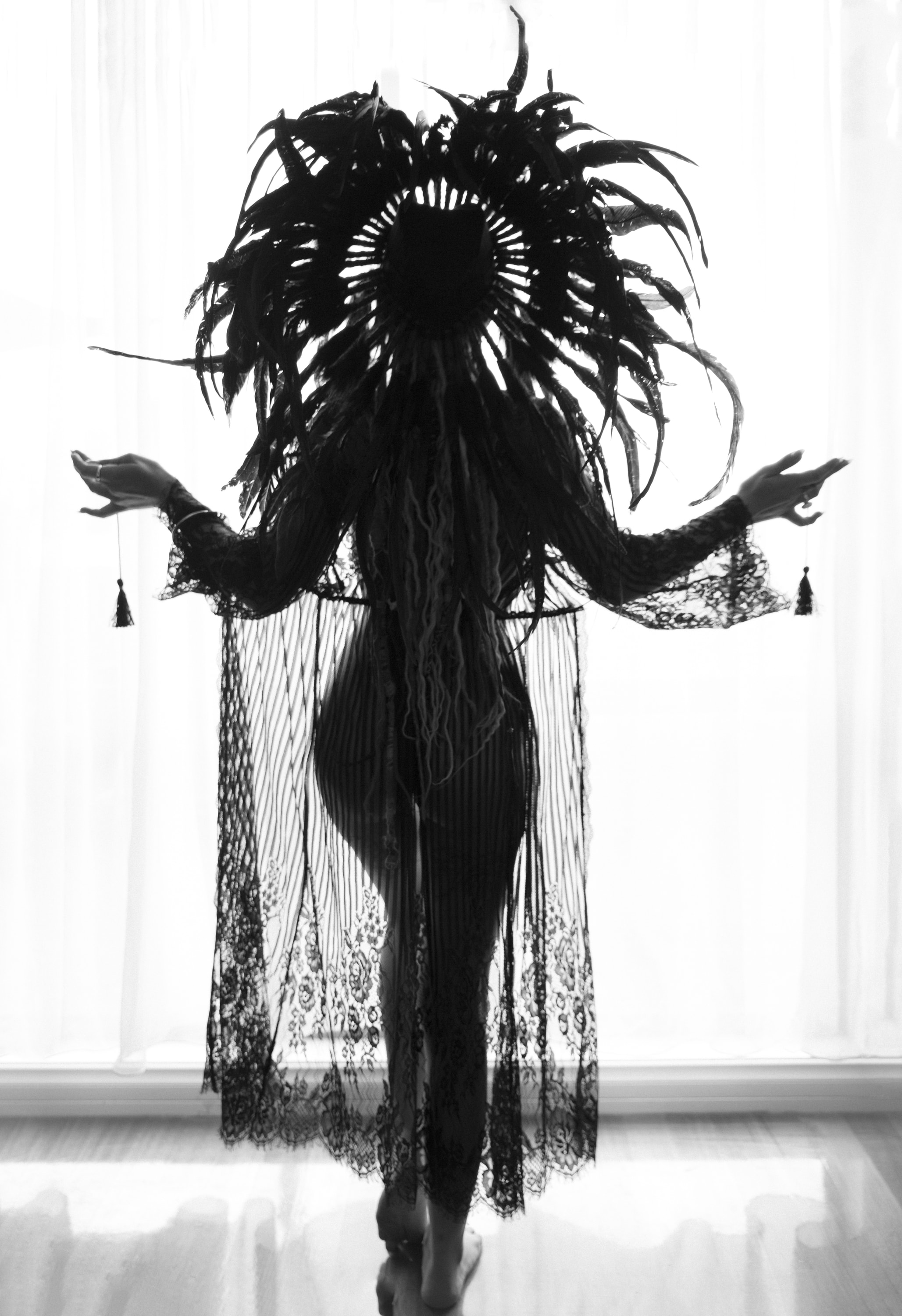 Art Nude — silhouette window shadow