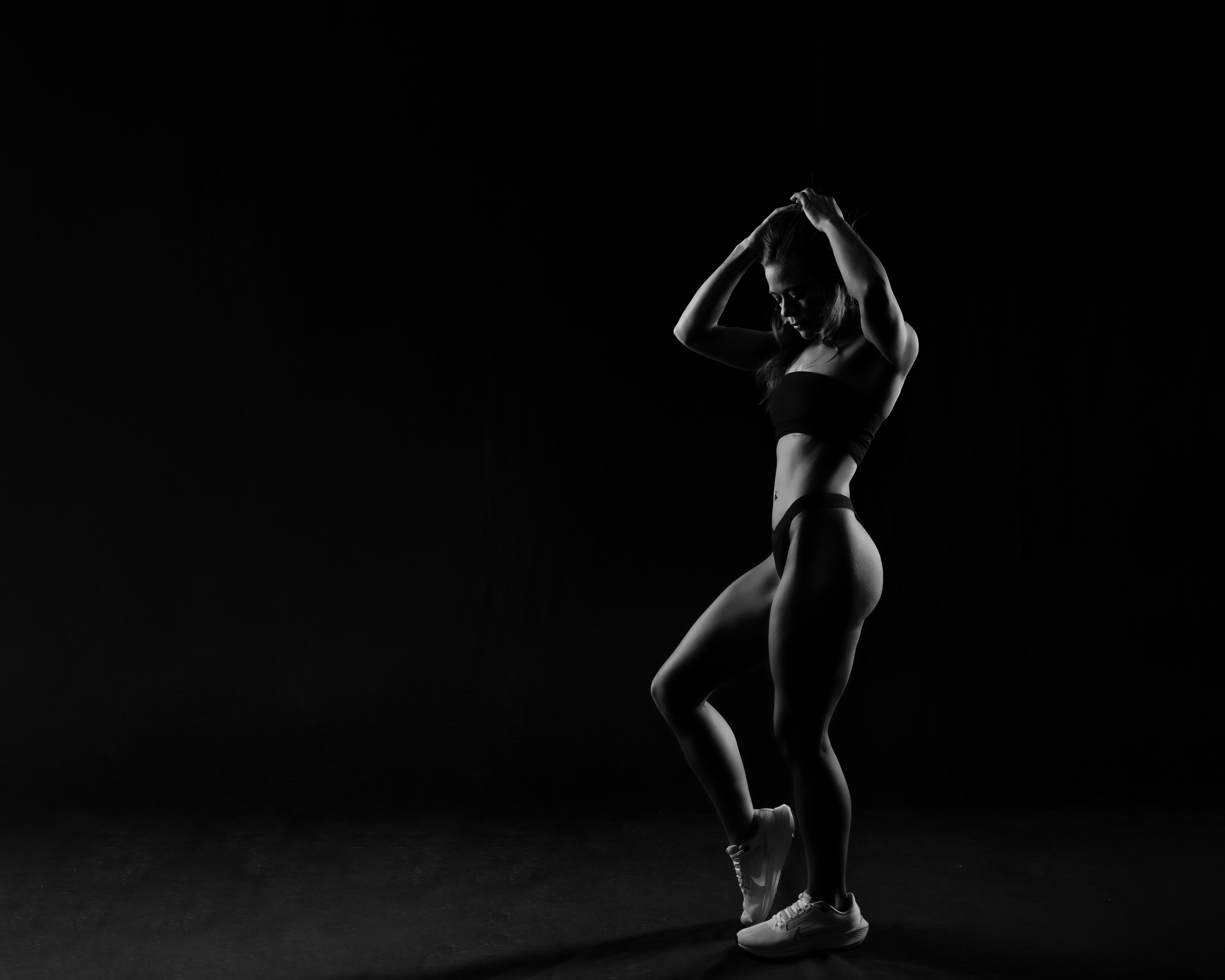 Fitness — powerful pose editorial